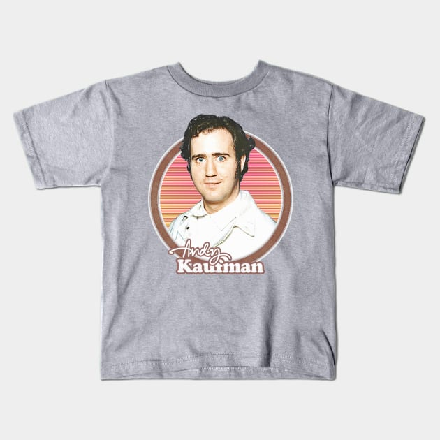 Andy Kaufman // Retro Fan Aesthetic Design Kids T-Shirt by DankFutura